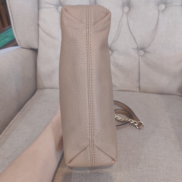 Michael Kors Small Gold Jet Set Chain Shoulder Bag chain beige tan cream casual - Picture 5 of 13